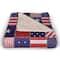 Stars & Stripes Quilt Pattern Sherpa Fleece Blanket